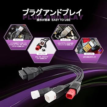 確認用③ Amazon | Yctze OBDケーブル 16Pinから6Pin診断スキャナー